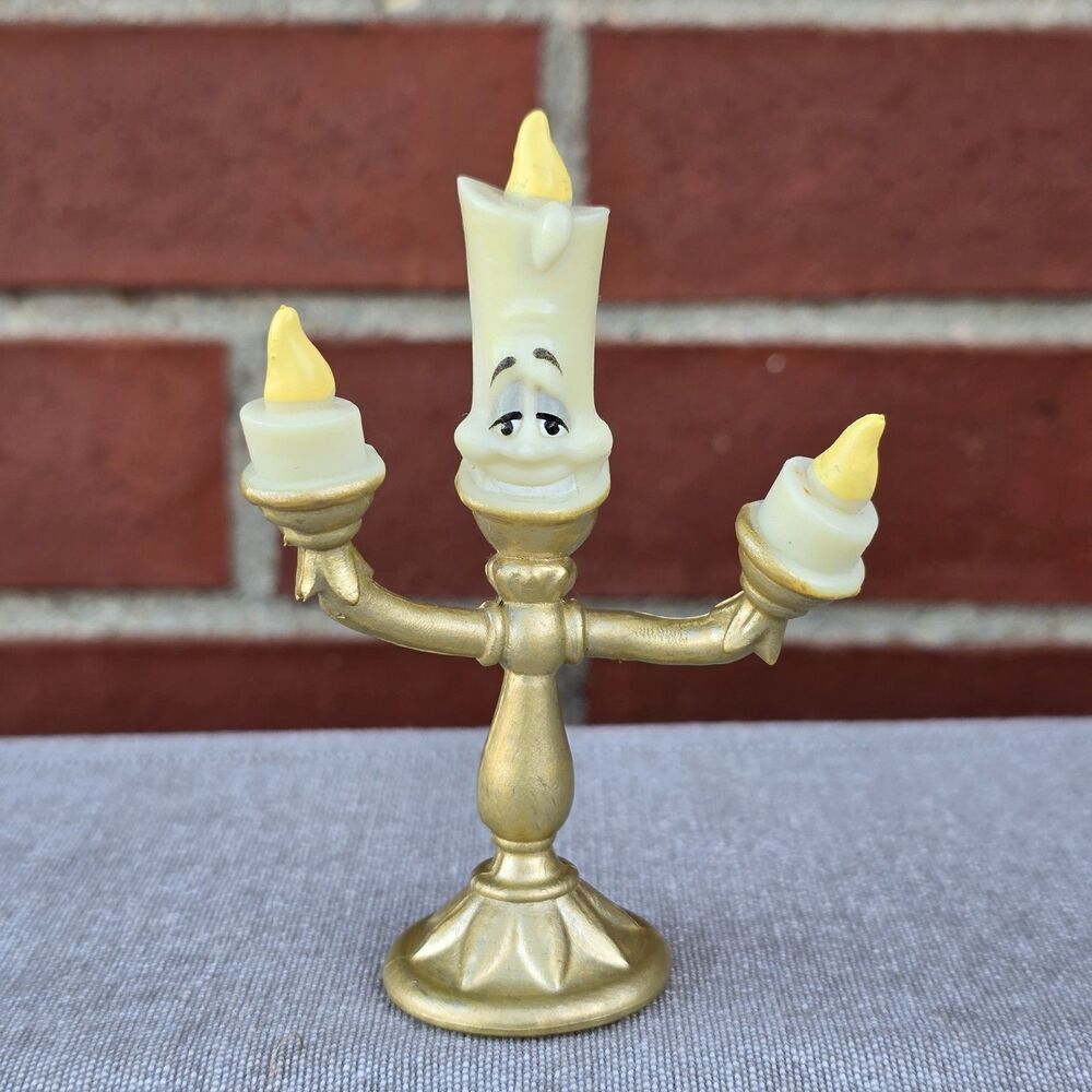 2016 Lumiere Beauty And The Beast Disney Kidkraft 4" Toy Bendable Figurine